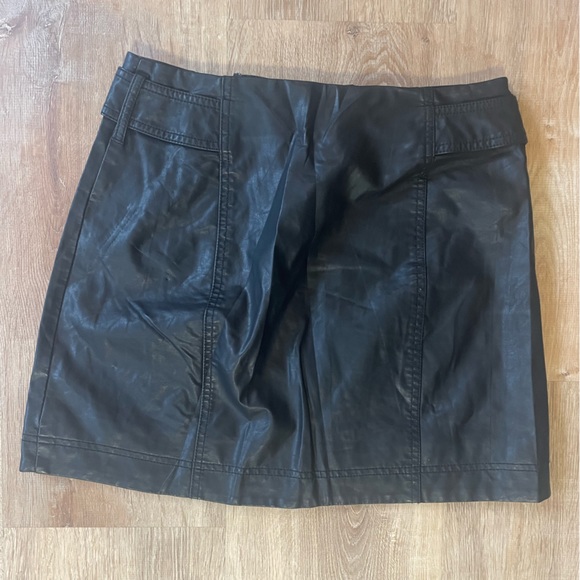 Free People Faux Leather Mini Skirt - Picture 6 of 7